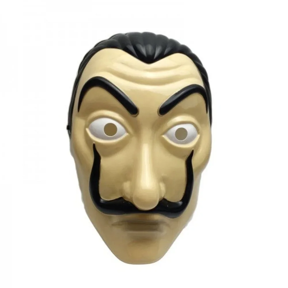 La Casa De Papel Face Latex Mask Salvador Dali Cosplay Costume Halloween…